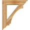 Ekena Millwork Imperial Traditional Rough Sawn Bracket w/ Offset Brace, Western Red Cedar, 8"W x 34"D x 40"H BKT0806X34X40IMP01RWR - alternate 4